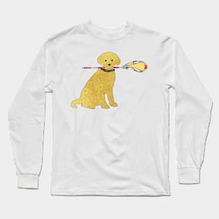 Preppy Golden Retriever Lacrosse Dog Long Sleeve T-Shirt